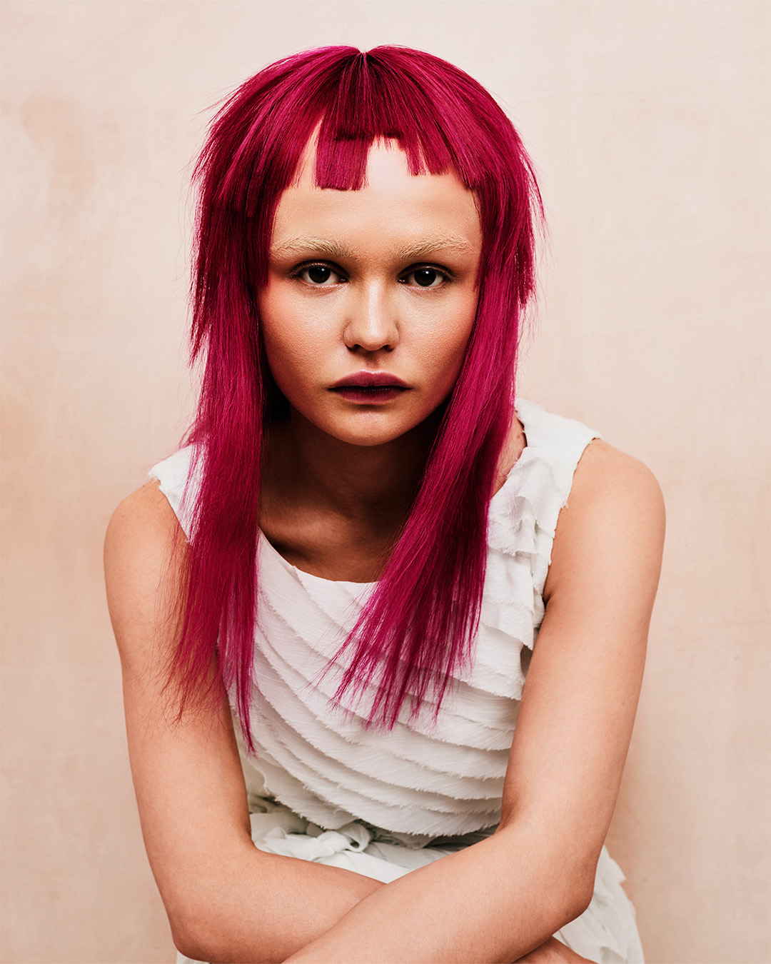 Layered Hair with Choppy Fringe - Harry Andreou - Unfinished Symphony Collection